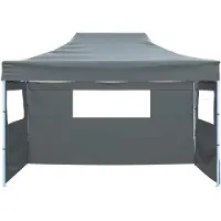 vidaXL Tente de réception anthracite 280 x 410 x 315 cm Tissu Oxford