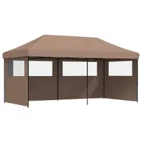 Syfax Tente de fête Marron 292 x 580 x 315 cm Tissu Oxford