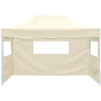vidaXL Tente de réception Crème 291 x 431 x 315 cm Tissu Oxford
