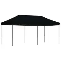 Syfax Tente de fête Noir 292 x 580 x 315 cm Tissu Oxford