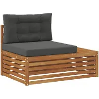 vidaXL Canapé d'extérieur Nature 115 x 83 x 73 cm Bois massif d'acacia