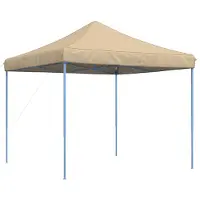 vidaXL , tente de réception, 292 x 292 x 315 cm, beige, tissu Oxford