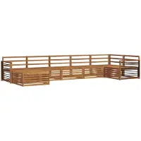 Syfax Ensemble de canapés d'extérieur 7 pcs Naturel