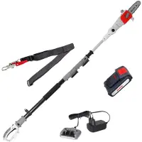 Ikra Scie télescopique sans fil ICPS 2020 | 20 V | Lame OREGON | Hauteur de travail jusqu'à 4 m | Seulement 3,7 kg | Batterie et chargeur inclus