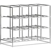 House Doctor 12 casiers à vin argentés