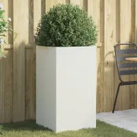 Prolenta Maison Exclusive - Bac à plantes blanc 42x38x75 cm en acier