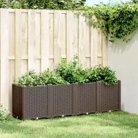 Prolenta Maison Exclusive - Bac à plantes marron 160x40x53 cm PP