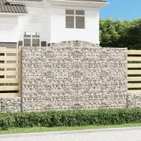 Prolenta Maison Exclusive - Paniers à gabions arqués 5 pcs 300x50x200/220 cm fer galvanisé
