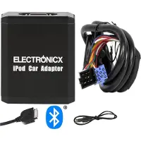 ELECTRONICX Adaptateur AUX Bluetooth 8 Pin pour VW Seat Skoda Ford - kit mains-libres streaming audio A2DP écoute musicale appel mains-livres compatible iPhone iPad iPod iPod Touch