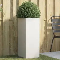 Prolenta Maison Exclusive - Bac à plantes blanc 32x29x75 cm en acier
