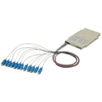 Digitus Cassette d’épissure avec 12 raccords flexibles, prémontée, SC, OM4, Serveur : accessoires, Blanc
