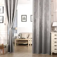 Happyment Ensemble de rideaux Deluxe avec volant - 2 pièces - Gris argenté - 135x225 cm - Occultant - Lourd - Avec bande plissée - Velours - Thermique - Isolant