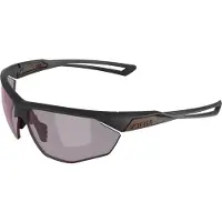 Alpina Unisexe, Lunettes de sport, Nylos HR (Tapis de pistolet, Ambre), Gris