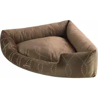 Nobby Lit d'angle confort "CENO" brun 80 x 80 x 20 cm