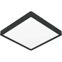 Eglo Lumière de plafond IP44 Fueva 6-Z Carré - Noir - 29,5x29,5 cm