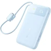 Baseus EnerFill FC11 Digital Display Power Bank with Dual Cable 22.5W 10000mAh Blue (10000 mAh, 22.50 W), Chargeur de secours, Bleu
