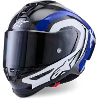 Alpinestars Casque Supertech R10 Arius, noir/blanc/bleu, XS (53/54)