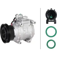Hella Compresseur de climatisation 12 V, Ø 123 mm, Thermo-Expertise, notamment pour HYUNDAI TUCSON
