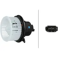 Hella Ventilateur d'habitacle 12 V 525 W 2 pôles pour OPEL CROSSLAND, entre autres