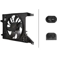 Hella Ventilateur de refroidissement moteur 12 V 264 W 2 pôles pour DACIA SANDERO, entre autres
