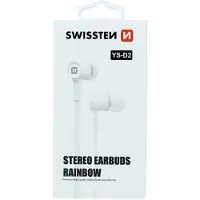 Swissten - Écouteurs Rainbow YS-D2 (blanc)