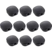 InLine 10er Pack Click Kabelmanager 1-Line, schwarz