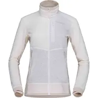 Norrøna - Polaire légère et respirante en warm1, zippée - Falketind Warm1 Active Jacket W Snow White Oatmeal pour Femme - Taille S - Blanc