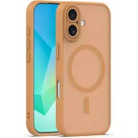OEM Mag Matt case for iPhone 17 6,3" brown (Apple iPhone 17), Coque pour téléphone portable, Marron