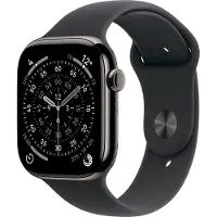 Apple Watch Series 11 gps + Cellular - 46mm slate Titanium Case Black Sport Band S/m