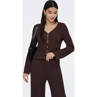 ONLY Cardigan 'ONLILSE' brun foncé