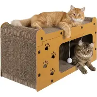 Northio Griffoir pour chat à 2 niveaux, en HDF écologique