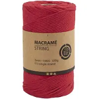 Creativ Company Coord Macrame - Rood, 198m