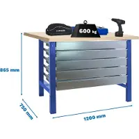 Simonwork (bancos De Trabajo) Établi Bt6 5box 865x1200x750 Mm