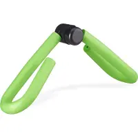 Relaxdays Appareil d'entraînement pour les cuisses, appareil de fitness pour la maison, jambes, bras, multifonctionnel, mousse, presse à cuisses, vert