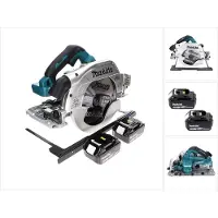 Makita Scie circulaire sans fil DHS 900 G2 36 V (2x 18 V) 235 mm sans balais + 2 batteries 6,0 Ah - sans chargeur