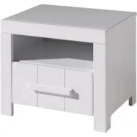 XL mobler Table de chevet Erik avec tiroir bois pin - blanc