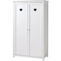 Vipack Armoire Amori filles - avec 2 portes - blanc