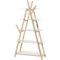 Vipack Bibliothèque Kiddy scandinave - blanc
