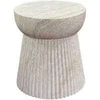 Ebuy24 Bonn table d'appoint Ø37cm naturel.