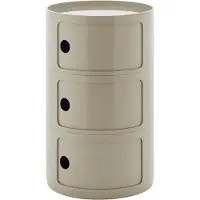 Kartell New Componibili Big 3 Elements | Dove Grey