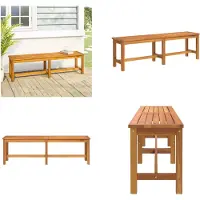 vidaXL Banc de jardin 150x35x45 cm Bois massif Acacia - Banc de jardin - Bancs de jardin - Banc - Banc d'extérieur