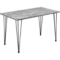 En.casa Table de salle à manger "Hairpin" [120x70cm] Table de cuisine Table de salle à manger Béton []