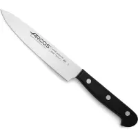 Arcos Couteau de chef Universal 284604 en acier au nitrum, avec mangue en polyoxyméthylène et lame de 15 cm dans un coffret