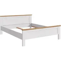 Ebuy24 Verona lit 180x200cm pin sibérienReproduction, chêneReproduction.