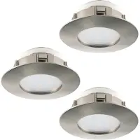 Eglo Spot LED Pineda (3) 3x6w - 3000K - 7,8cm nickel