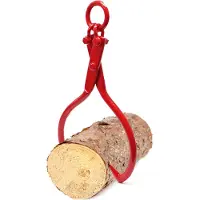 Wiltec Grappin forestier pour Troncs – Ouverture max. 635 mm – Force max. 1100 kg – Outil pince de levage avec 2 Mandrins de serrage – Griffe Pince forestière pour grumes, débardage