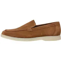 Hackett London pour homme. HMS200109 Martin Plain Leather Loafers brown (42), Cuir, Marron, Plat, Aucun, Casuel