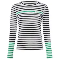Marc Cain T-shirt vert / noir / blanc