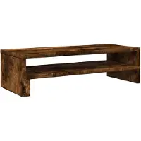 vidaXL Support d'écran chêne fumé 54x22x15 cm bois composite