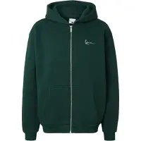 Karl kani Veste de survêtement 'Essential' vert foncé / blanc
